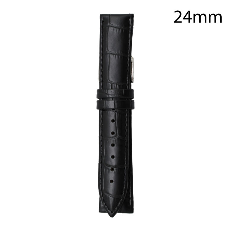 RJ70194 CORREA PIEL NEGRA CORDOBA 24MM