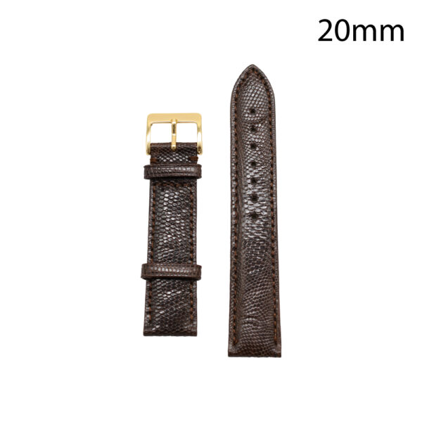 CORREA PIEL MARRÓN OSCURO COÍMBRA 20 MM