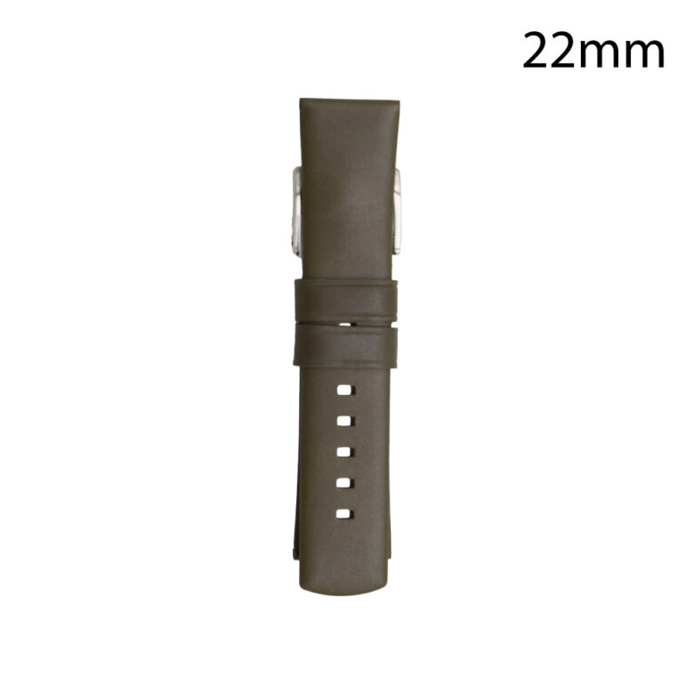 RJ70199 CORREA PIEL VERDE GERONA 22MM