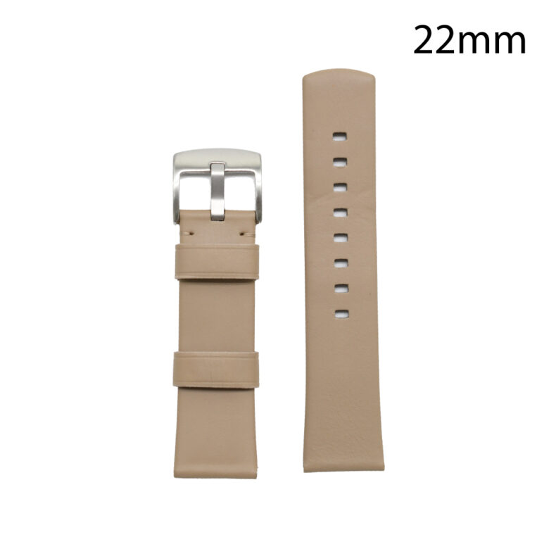RJ70201_ CORREA PIEL BEIGE GERONA 22MM