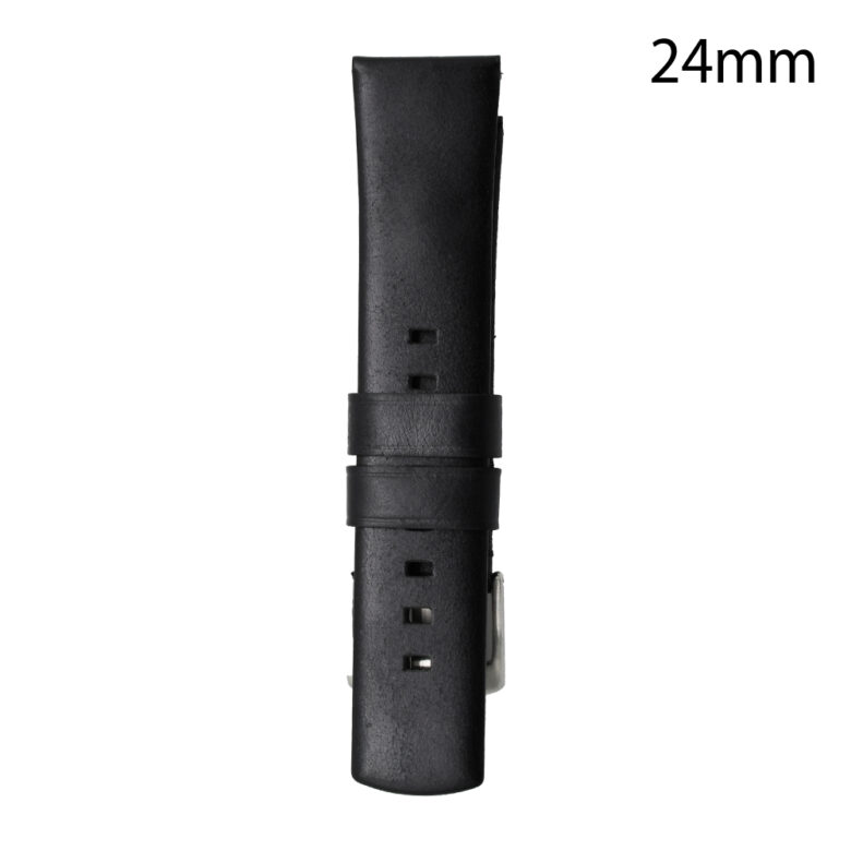 RJ70206 CORREA PIEL NEGRA GERONA 24MM