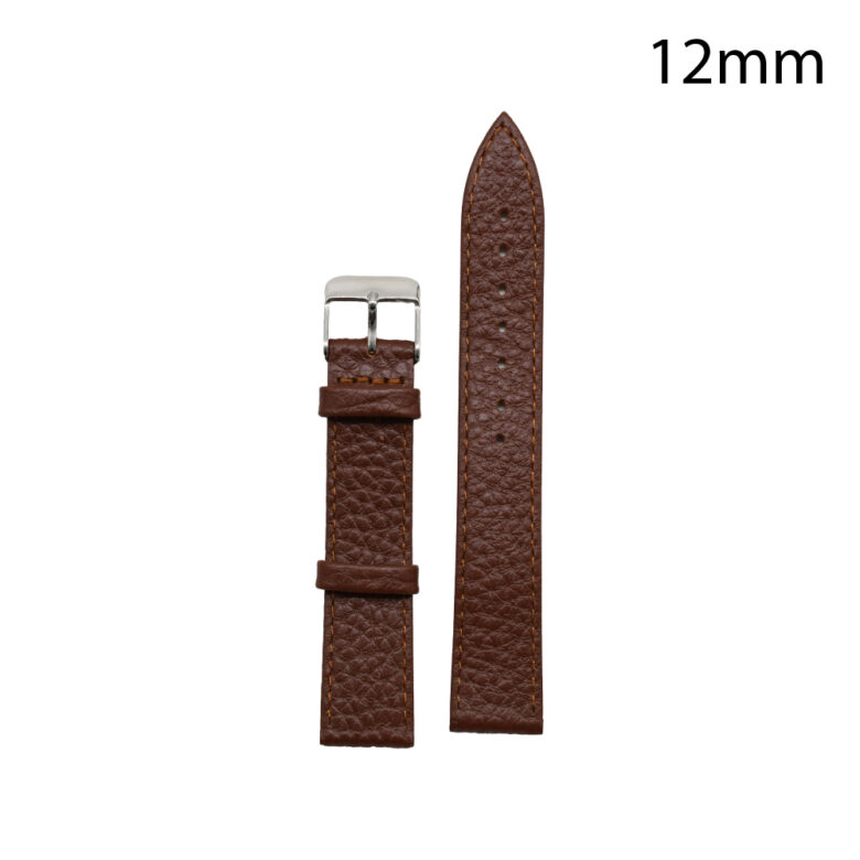 RJ70227_ CORREA PIEL MARRON CLARO HUESCA 12 MM