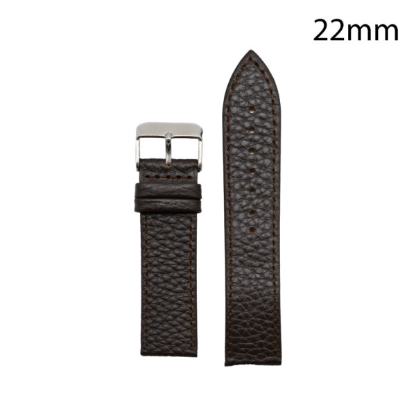CORREA PIEL MARRON OSCURO HUESCA 22 MM
