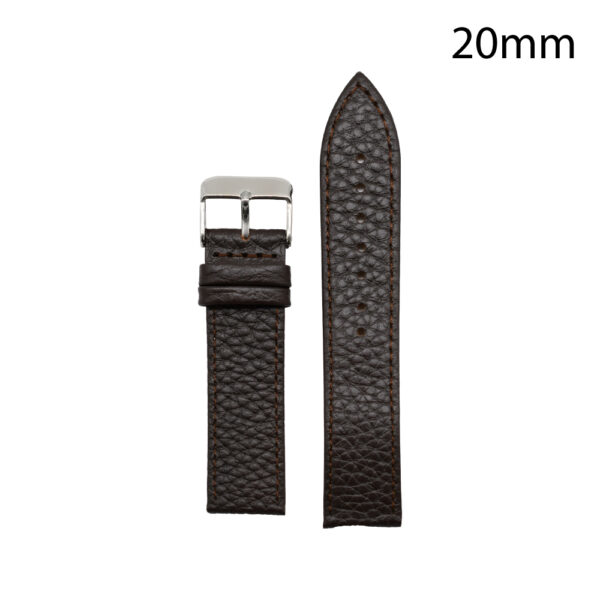 CORREA PIEL MARRON OSCURO HUESCA 20 MM