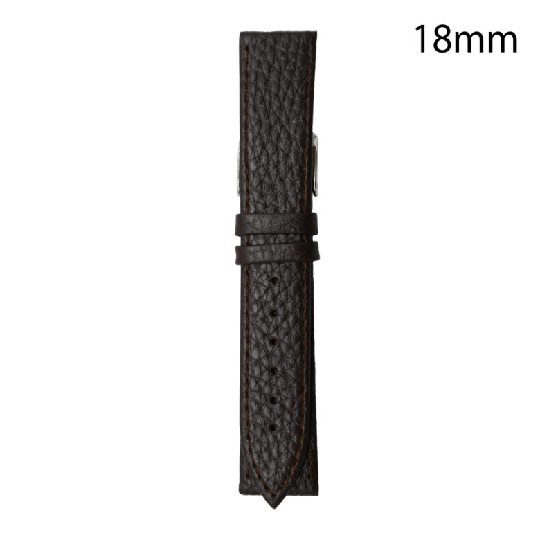 RJ70231 CORREA PIEL MARRON OSCURO HUESCA 18 MM
