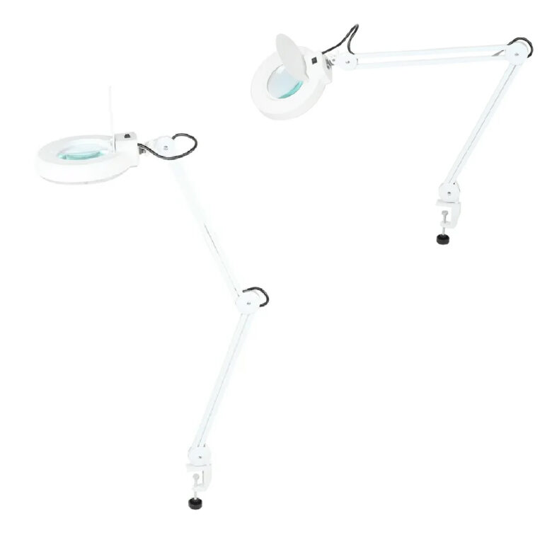 AJ30194 LAMPARA C/LUPA 5*60 LEDS 14W CON PINZA REF 5258
