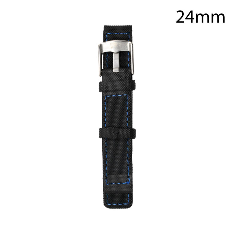 RJ70140 CORREA NEOPRENO NEGRA COST.AZUL VALENCIA 24 MM