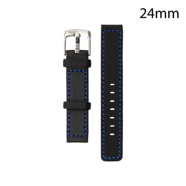 CORREA NEOPRENO NEGRA COST.AZUL VALENCIA 24 MM