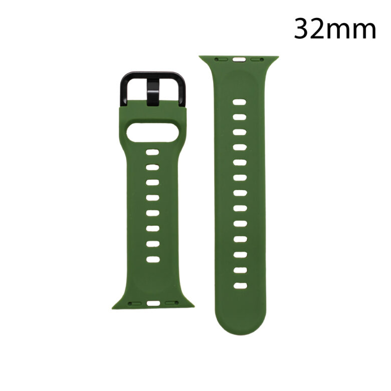RJ70155__ CORREA SMART SILICONA VERDE-ROJA TEXAS 32MM