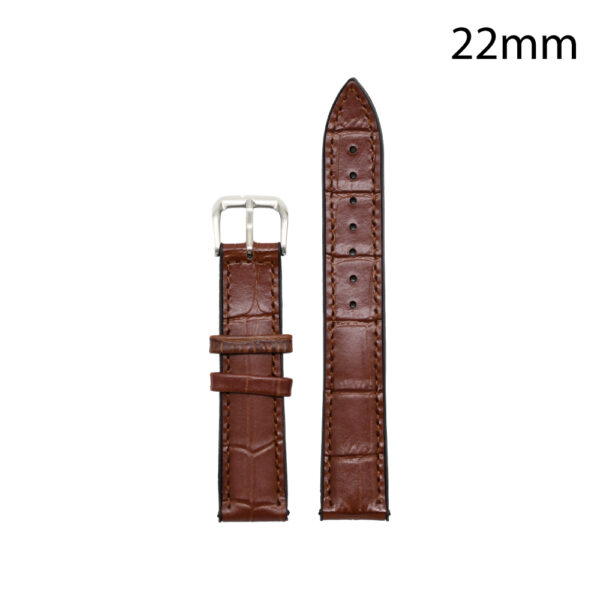 CORREA PIEL MARRON OSCURA A CORUÑA 22MM