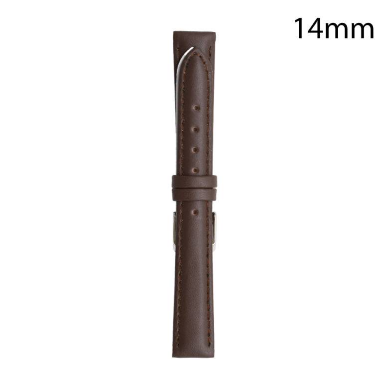 RJ70163 CORREA PIEL MARRON OSCURO ALMERIA 14MM