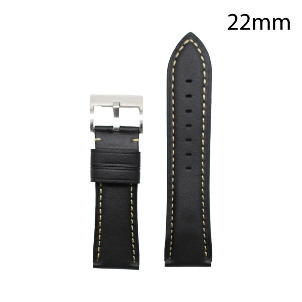 CORREA PIEL NEGRA BILBAO 22MM