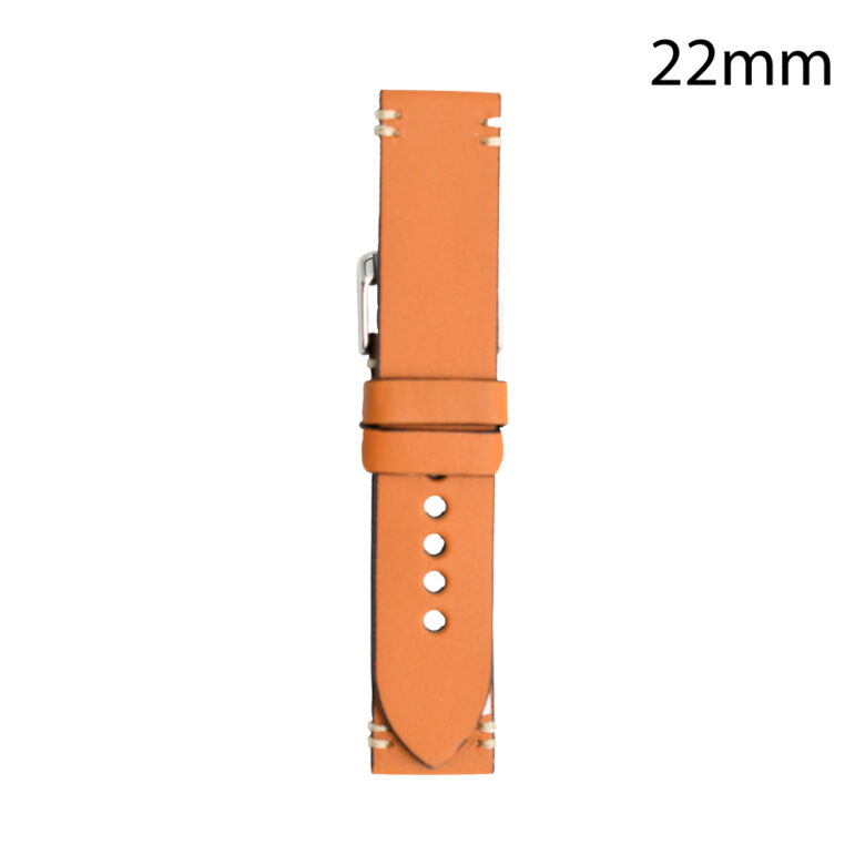 RJ70180 CORREA PIEL OCRE BURGOS 22MM