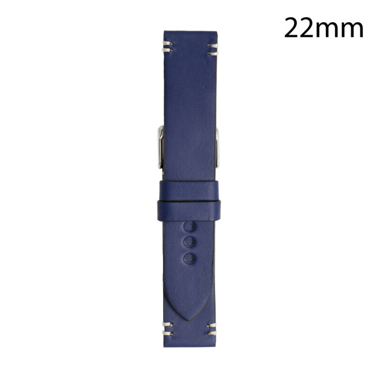 RJ70181 CORREA PIEL AZUL BURGOS 22MM