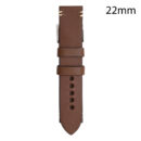 RJ70182 CORREA PIEL MARRON OSCURO BURGOS 22MM