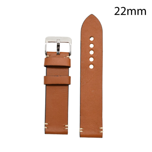CORREA PIEL MARRON CLARO BURGOS 22MM