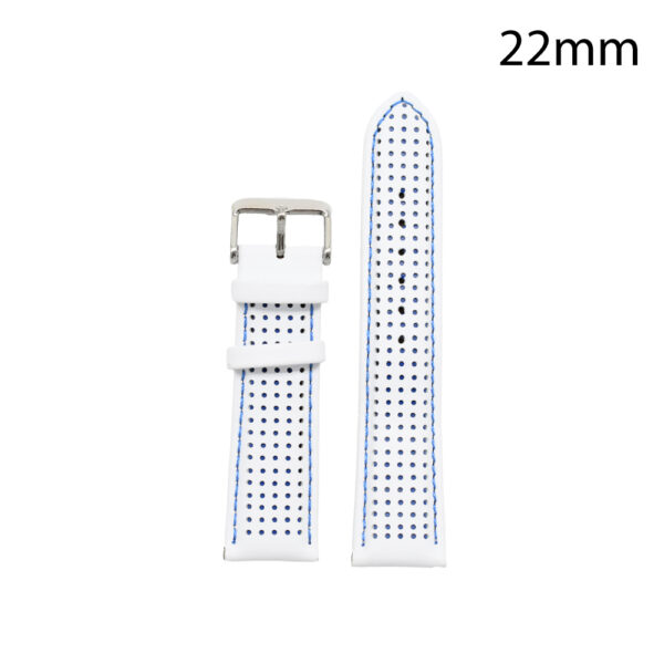 CORREA PIEL BLANCA COST.AZUL CADIZ 22 MM