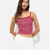 Short Striped Strappy Top 3 Short Striped Strappy Top