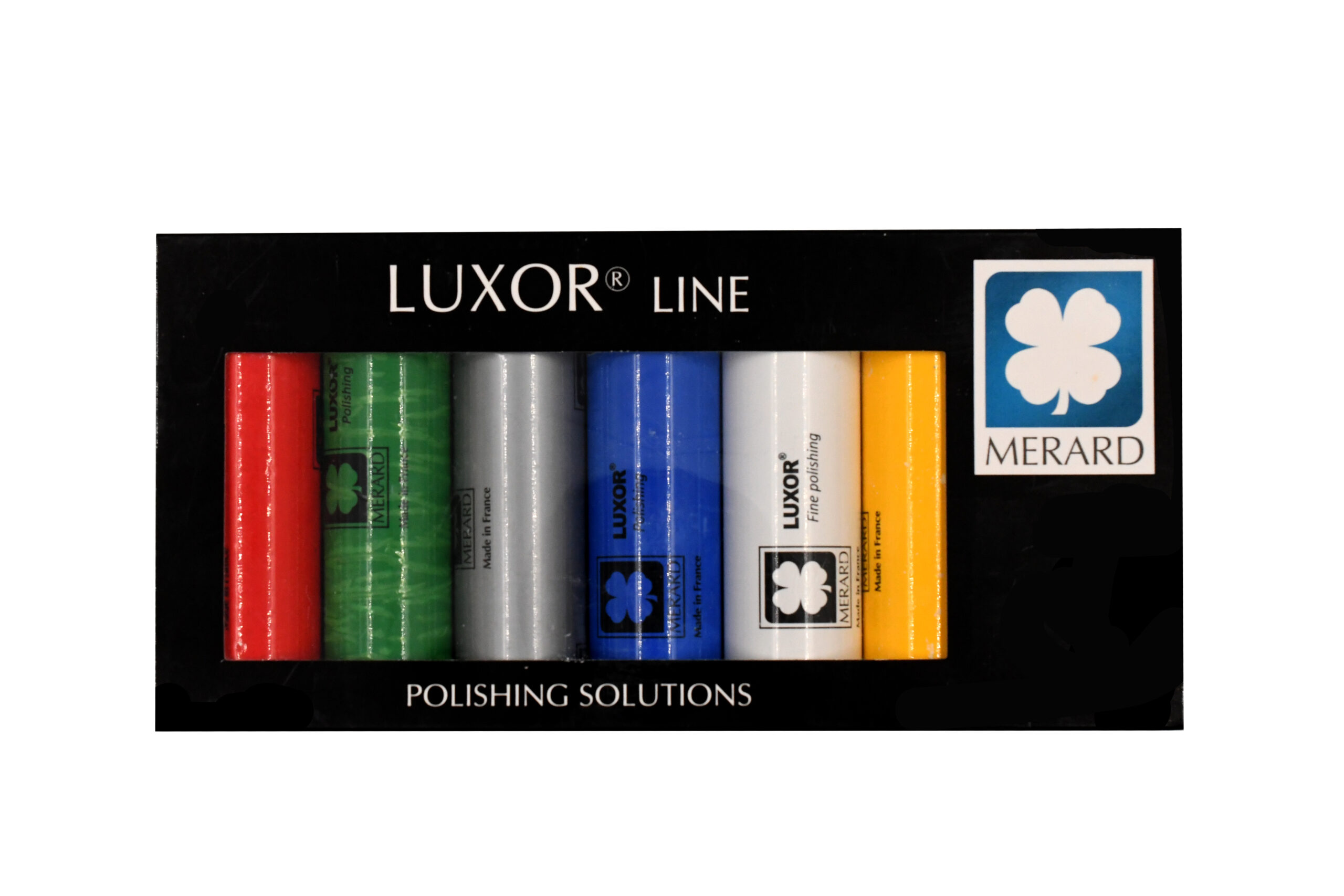 AJ30304 CAJA PASTA DE PULIDO 7 COLORES LUXOR 30X80MM REF XLUXBOX
